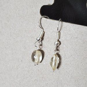 Silver Tone Hook Agate Stone Dangle Earrings Tony Alexander Jewelry Artisan NWT